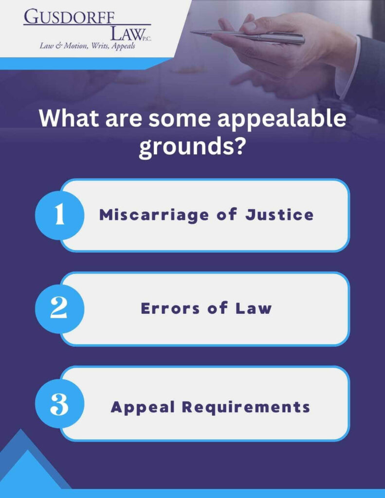 appealable grounds infographic