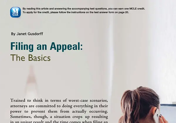 Filing an Appeal: The Basics